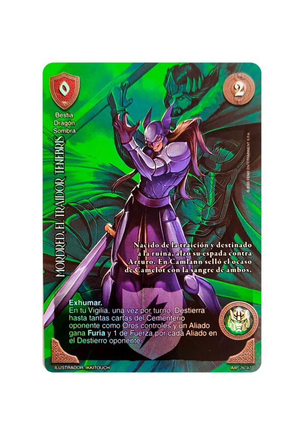 MORDRED, EL TRAIDOR TENEBRIS MORDRED, EL TRAIDOR TENEBRIS